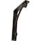 Ekena Millwork Legacy Wrought Iron Bracket, (Single center brace), Antiqued Brass 1 1/2"W x 5 1/2"D x 8"H BKTM01X05X08SLEABS - alternate 1